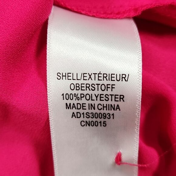 🔹️Anthropologie Adrianna Papell Fuchsia Pleated Short Flutter Sleeve Top Medium - Picture 12 of 12
